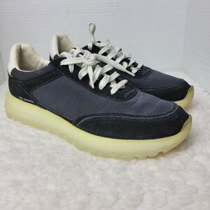 Massimo Dutti Men'Sneaker Size 11 Black Suede Leather Lace Up Shoes